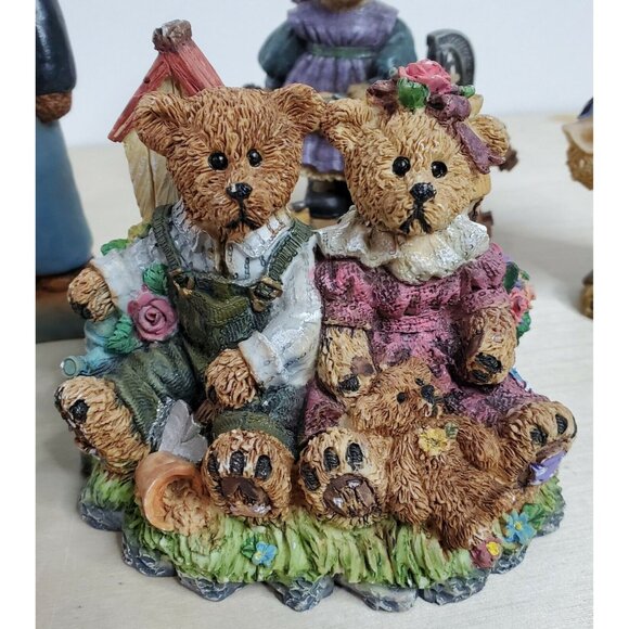 Teddies Teddy Bear Figurine Collection Lot of 11 Assorted Bears Situations - Picture 8 of 12